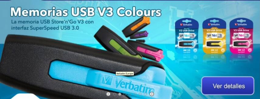 Memorias USB V3 Colours Store n Go Verbatim